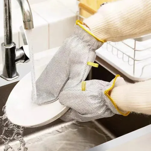 Multipurpose Waterproof Dishwashing Gloves (2 Pcs) 